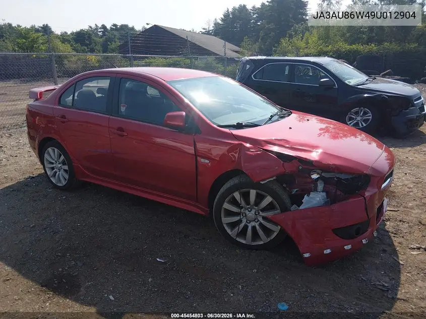 2009 Mitsubishi Lancer Gts VIN: JA3AU86W49U012904 Lot: 45454803