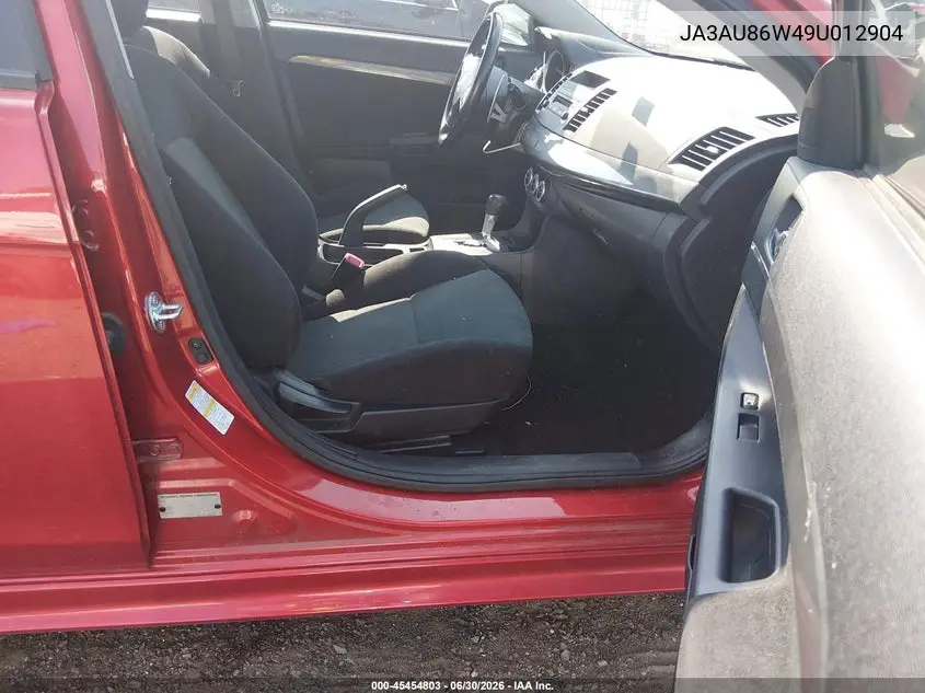 2009 Mitsubishi Lancer Gts VIN: JA3AU86W49U012904 Lot: 45454803