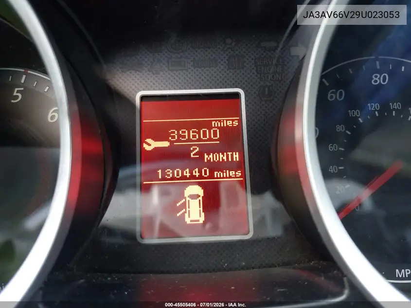 2009 Mitsubishi Lancer Ralliart VIN: JA3AV66V29U023053 Lot: 45505406