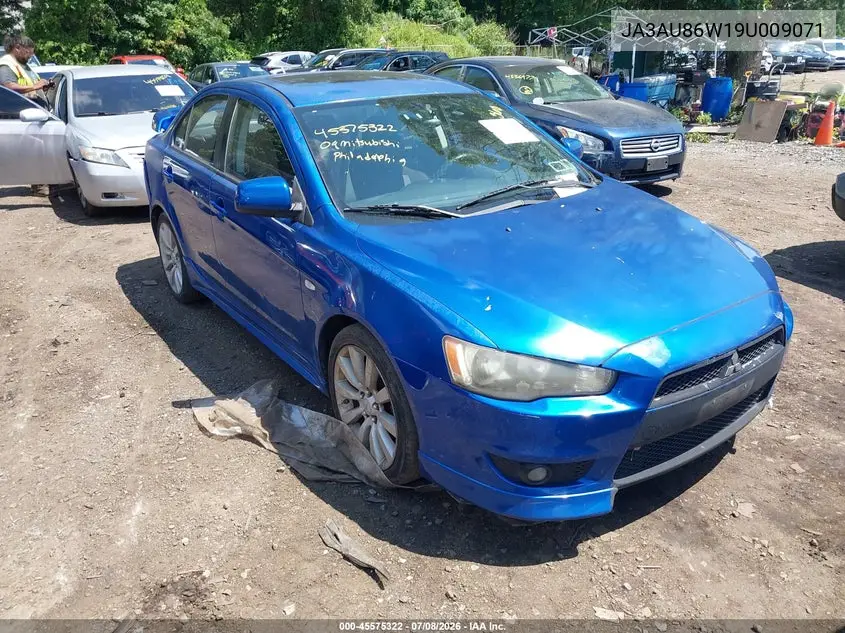 2009 Mitsubishi Lancer Gts VIN: JA3AU86W19U009071 Lot: 45575322