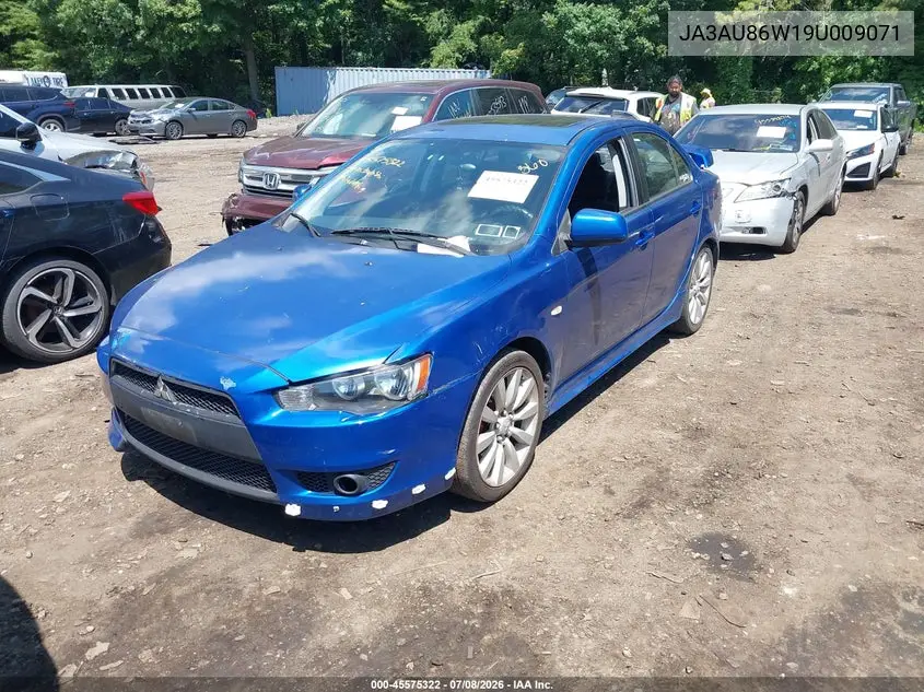2009 Mitsubishi Lancer Gts VIN: JA3AU86W19U009071 Lot: 45575322