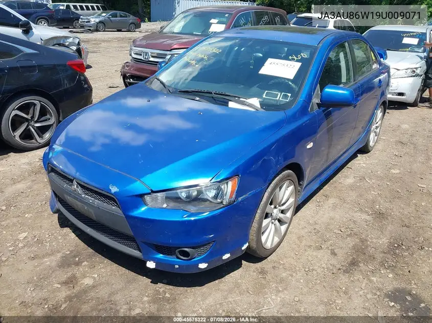 2009 Mitsubishi Lancer Gts VIN: JA3AU86W19U009071 Lot: 45575322