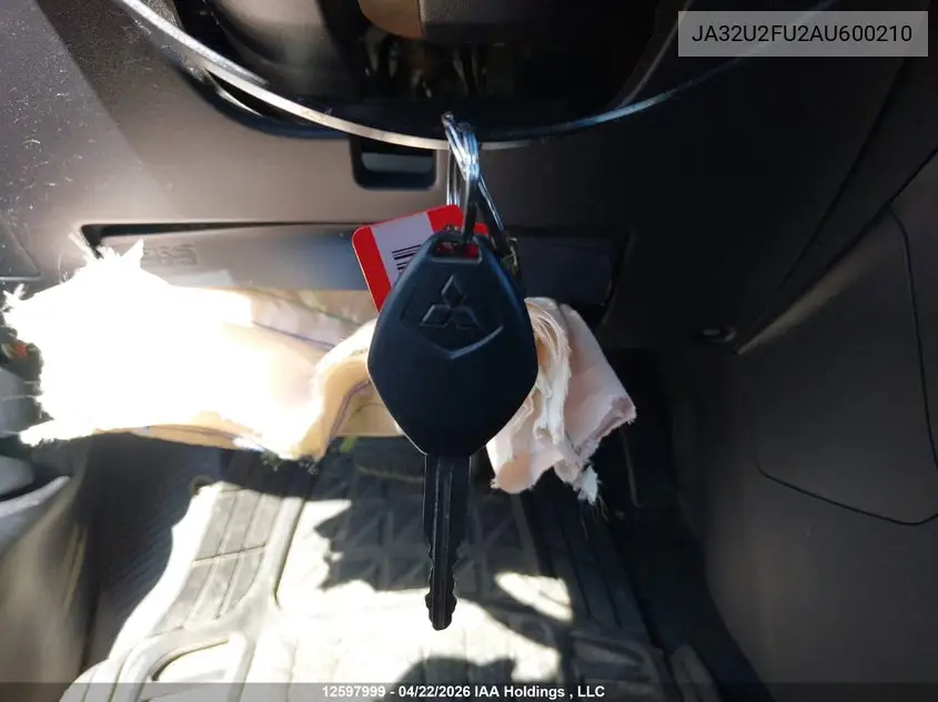 2010 Mitsubishi Lancer Es/Es Sport VIN: JA32U2FU2AU600210 Lot: 12597999