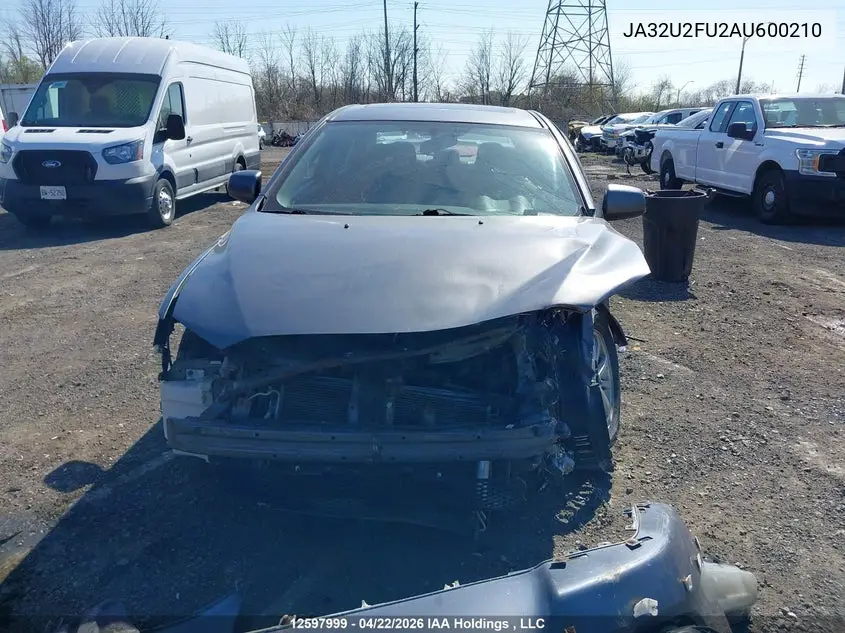 2010 Mitsubishi Lancer Es/Es Sport VIN: JA32U2FU2AU600210 Lot: 12597999