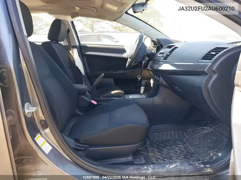 2010 Mitsubishi Lancer Es/Es Sport VIN: JA32U2FU2AU600210 Lot: 12597999