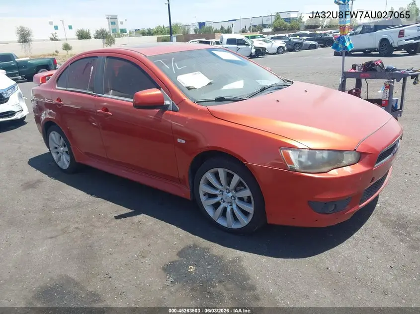 2010 Mitsubishi Lancer Gts VIN: JA32U8FW7AU027065 Lot: 45263503