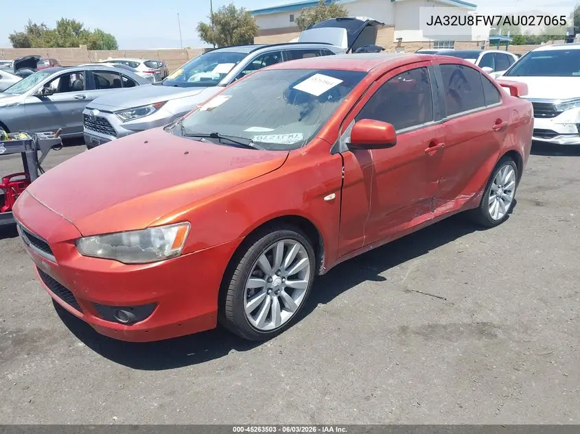 2010 Mitsubishi Lancer Gts VIN: JA32U8FW7AU027065 Lot: 45263503