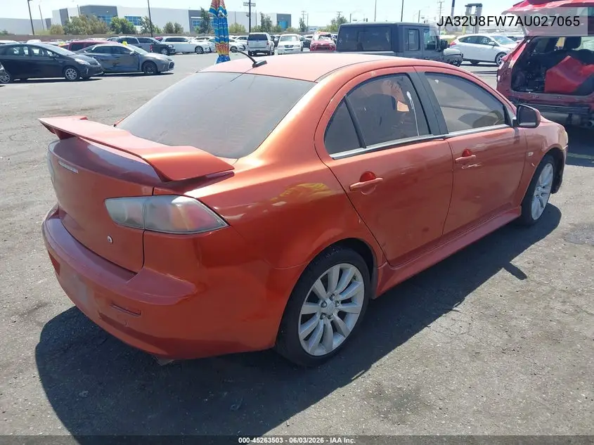 2010 Mitsubishi Lancer Gts VIN: JA32U8FW7AU027065 Lot: 45263503