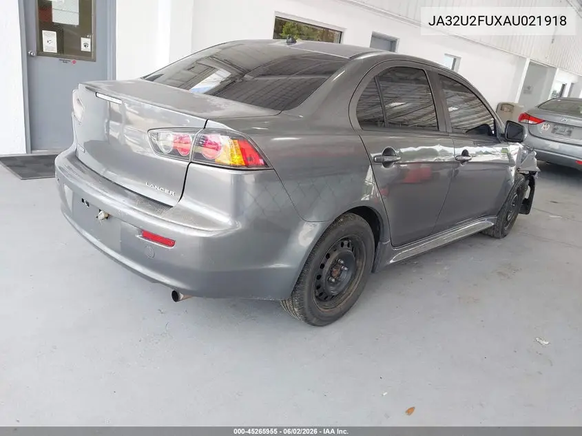 2010 Mitsubishi Lancer Es VIN: JA32U2FUXAU021918 Lot: 45265955
