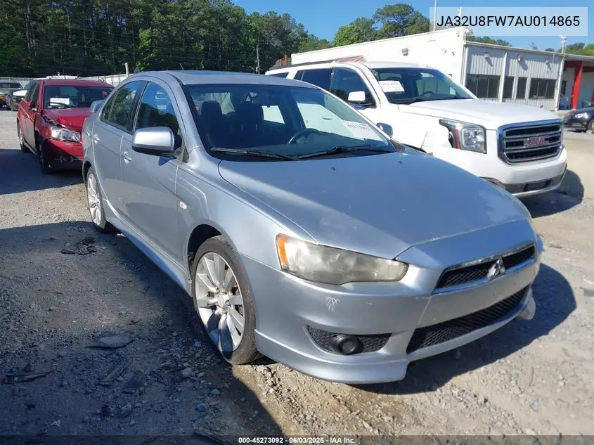 2010 Mitsubishi Lancer Gts VIN: JA32U8FW7AU014865 Lot: 45273092