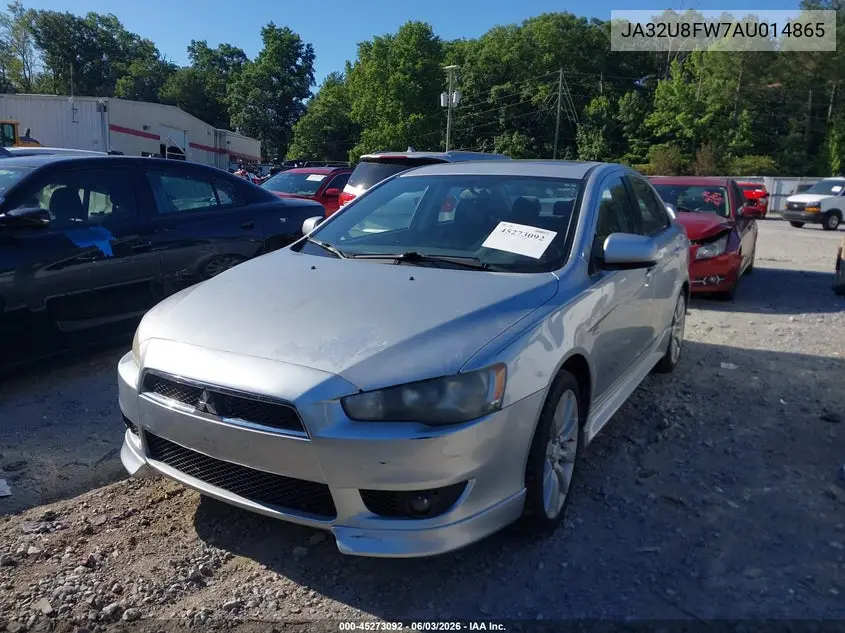 2010 Mitsubishi Lancer Gts VIN: JA32U8FW7AU014865 Lot: 45273092