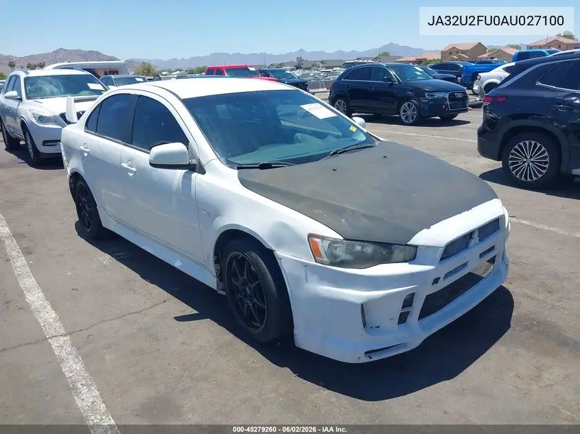 2010 Mitsubishi Lancer Es VIN: JA32U2FU0AU027100 Lot: 45279260
