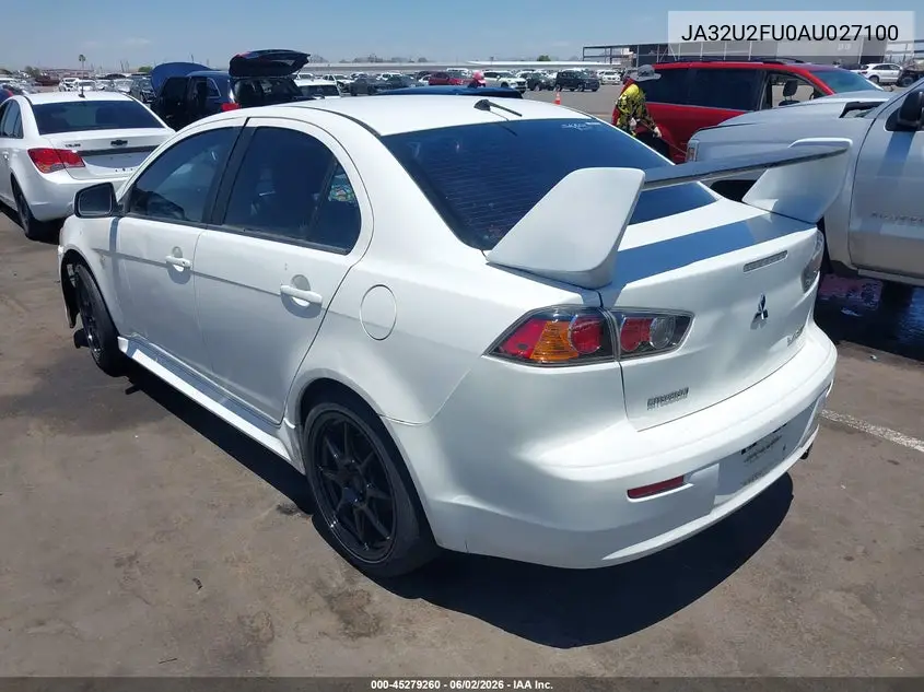 2010 Mitsubishi Lancer Es VIN: JA32U2FU0AU027100 Lot: 45279260