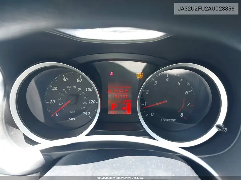 2010 Mitsubishi Lancer Es VIN: JA32U2FU2AU023856 Lot: 45452002