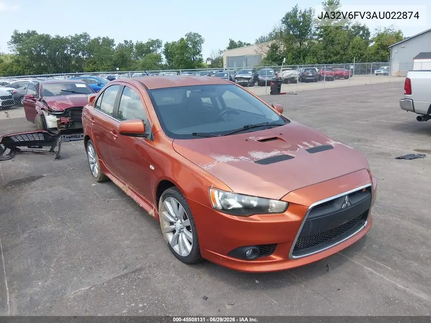 2010 Mitsubishi Lancer Ralliart VIN: JA32V6FV3AU022874 Lot: 45508131