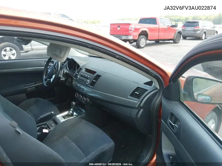 2010 Mitsubishi Lancer Ralliart VIN: JA32V6FV3AU022874 Lot: 45508131