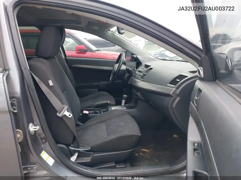 2010 Mitsubishi Lancer Es VIN: JA32U2FU2AU003722 Lot: 45620542