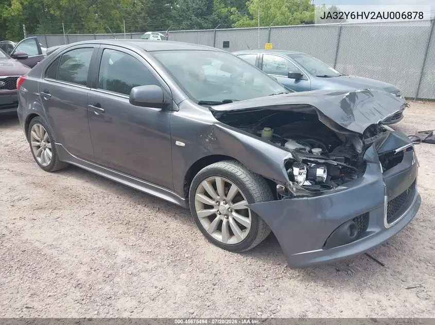 2010 Mitsubishi Lancer Sportback Ralliart VIN: JA32Y6HV2AU006878 Lot: 45675494