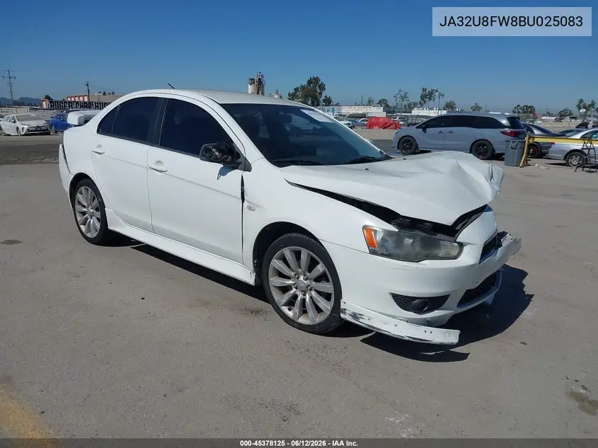 2011 Mitsubishi Lancer Gts VIN: JA32U8FW8BU025083 Lot: 45378125