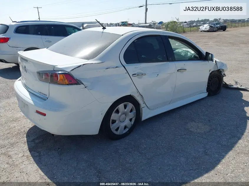 2011 Mitsubishi Lancer Es VIN: JA32U2FUXBU038588 Lot: 45425437