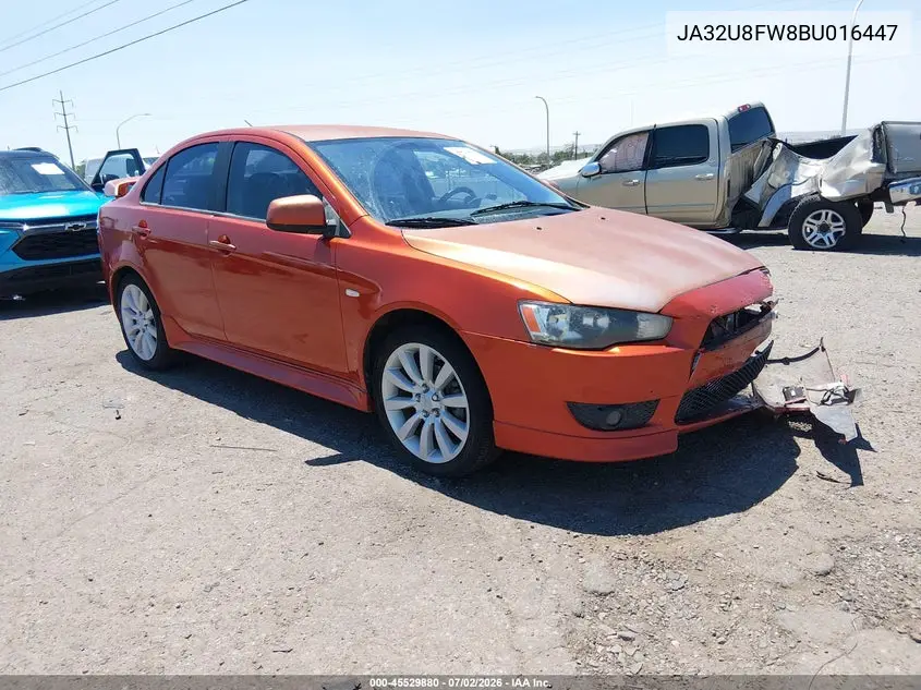 2011 Mitsubishi Lancer Gts VIN: JA32U8FW8BU016447 Lot: 45529880