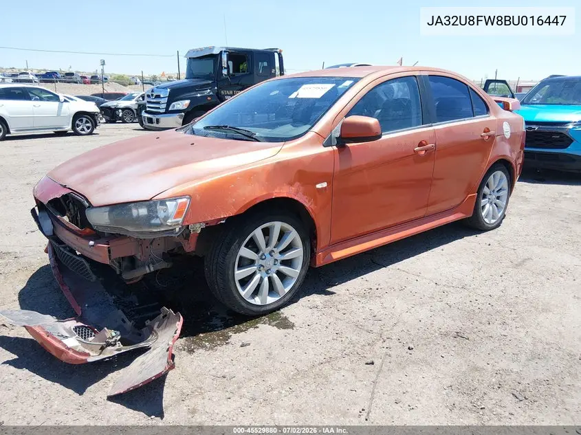 2011 Mitsubishi Lancer Gts VIN: JA32U8FW8BU016447 Lot: 45529880