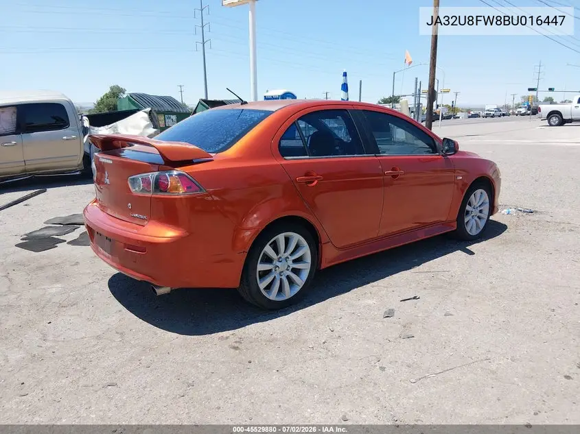 2011 Mitsubishi Lancer Gts VIN: JA32U8FW8BU016447 Lot: 45529880