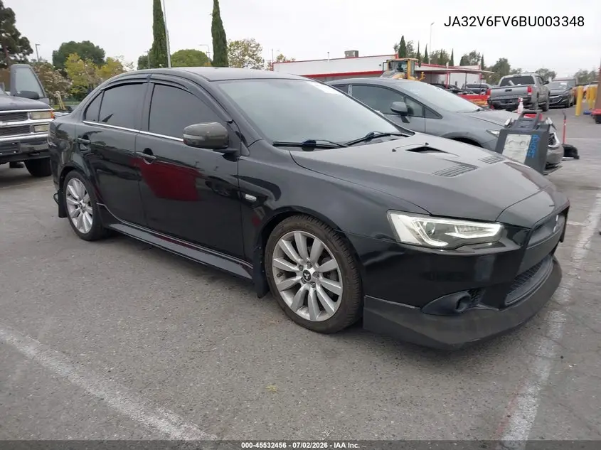 2011 Mitsubishi Lancer Ralliart VIN: JA32V6FV6BU003348 Lot: 45532456
