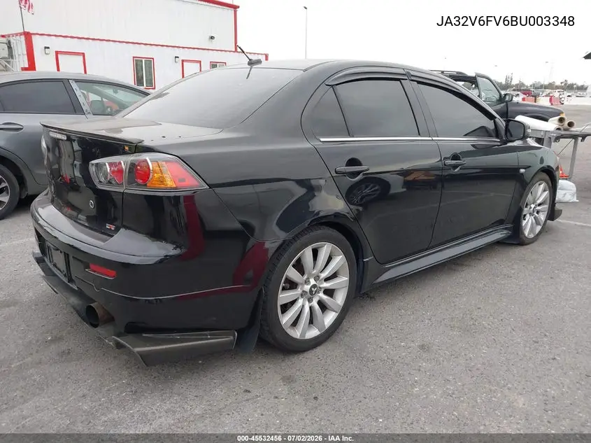 2011 Mitsubishi Lancer Ralliart VIN: JA32V6FV6BU003348 Lot: 45532456
