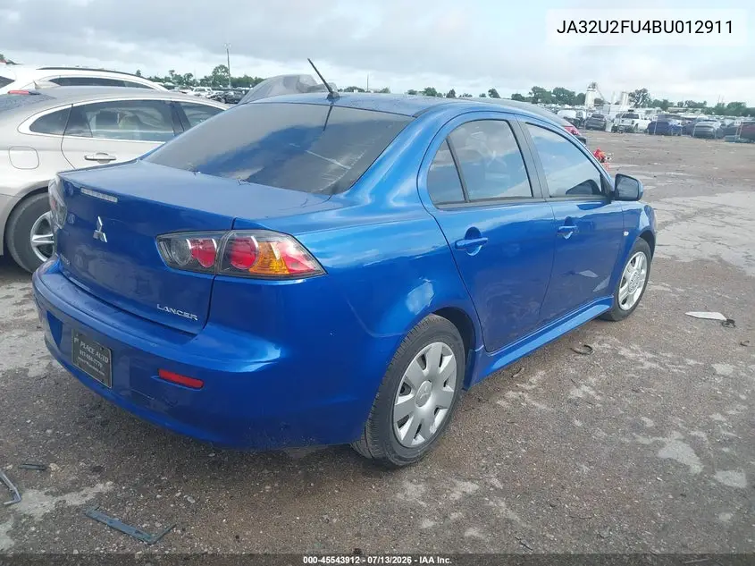 2011 Mitsubishi Lancer Es VIN: JA32U2FU4BU012911 Lot: 45543912