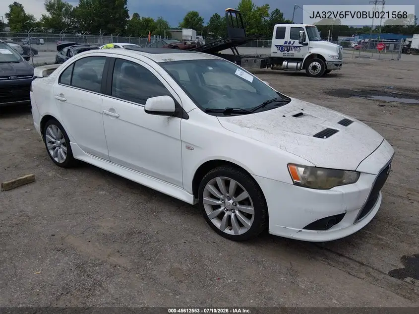 2011 Mitsubishi Lancer Ralliart VIN: JA32V6FV0BU021568 Lot: 45612553