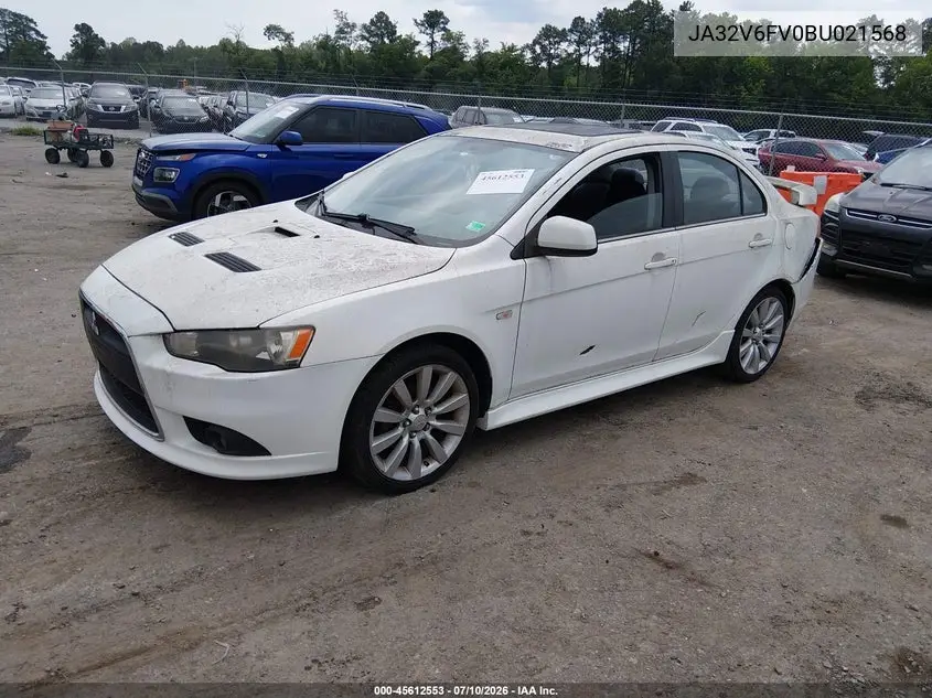 2011 Mitsubishi Lancer Ralliart VIN: JA32V6FV0BU021568 Lot: 45612553