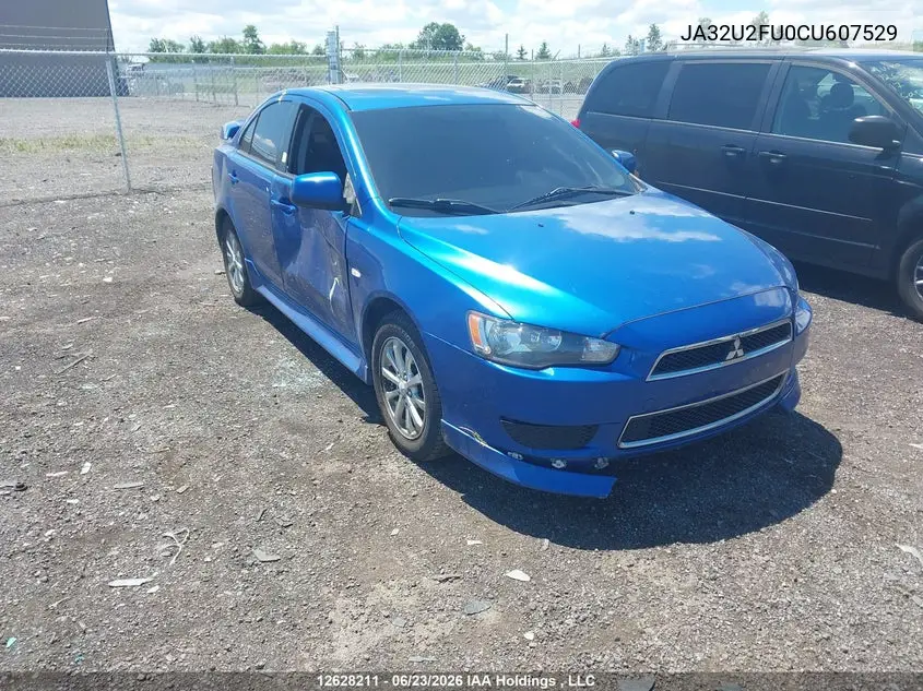 2012 Mitsubishi Lancer Se VIN: JA32U2FU0CU607529 Lot: 12628211