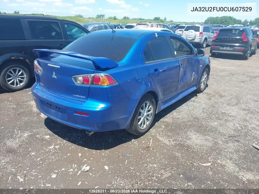 2012 Mitsubishi Lancer Se VIN: JA32U2FU0CU607529 Lot: 12628211