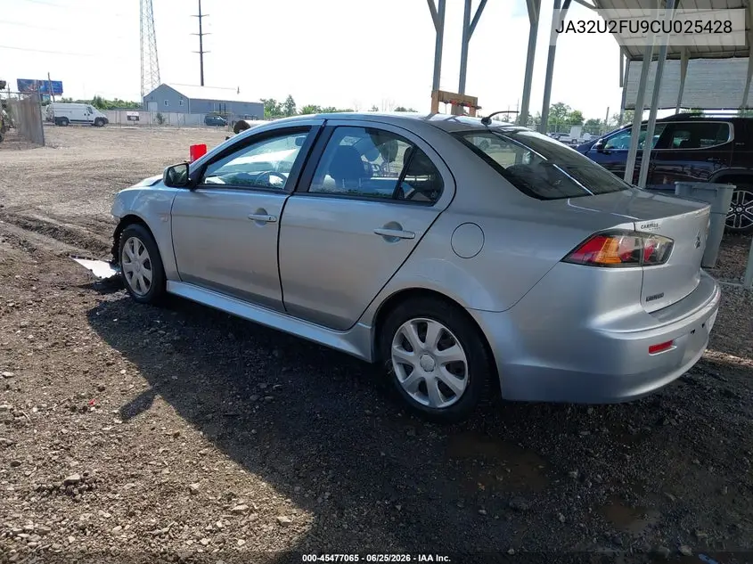 2012 Mitsubishi Lancer Es VIN: JA32U2FU9CU025428 Lot: 45477065