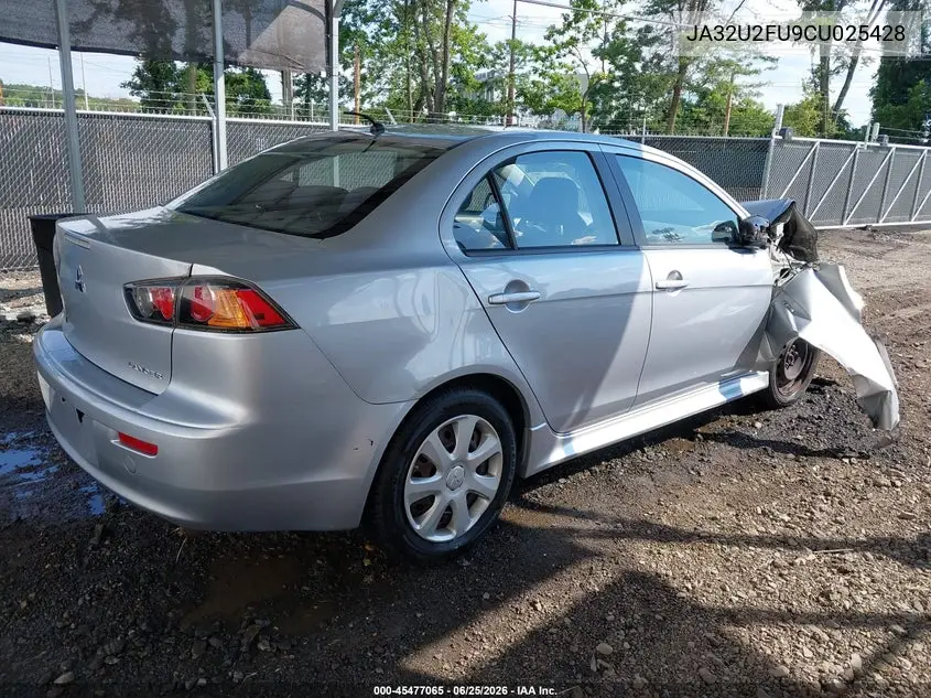 2012 Mitsubishi Lancer Es VIN: JA32U2FU9CU025428 Lot: 45477065