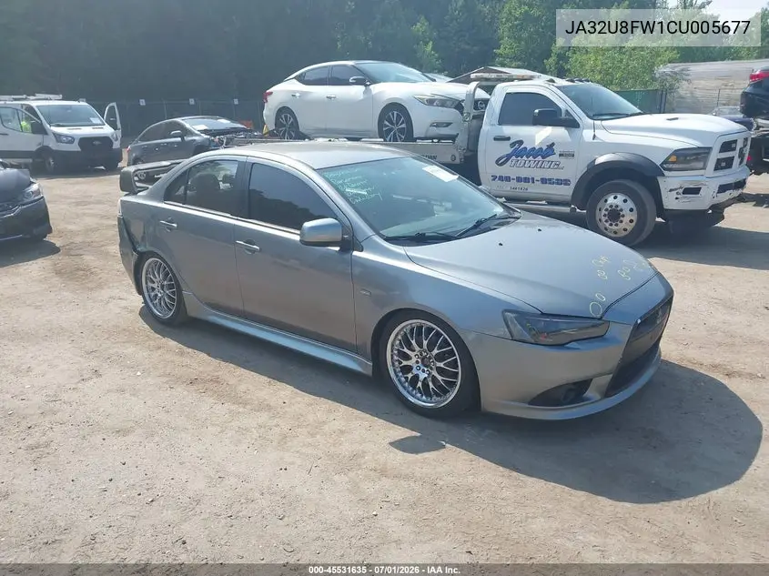 2012 Mitsubishi Lancer Gt VIN: JA32U8FW1CU005677 Lot: 45531635
