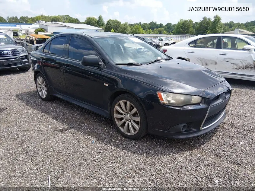 2012 Mitsubishi Lancer Gt VIN: JA32U8FW9CU015650 Lot: 45539986