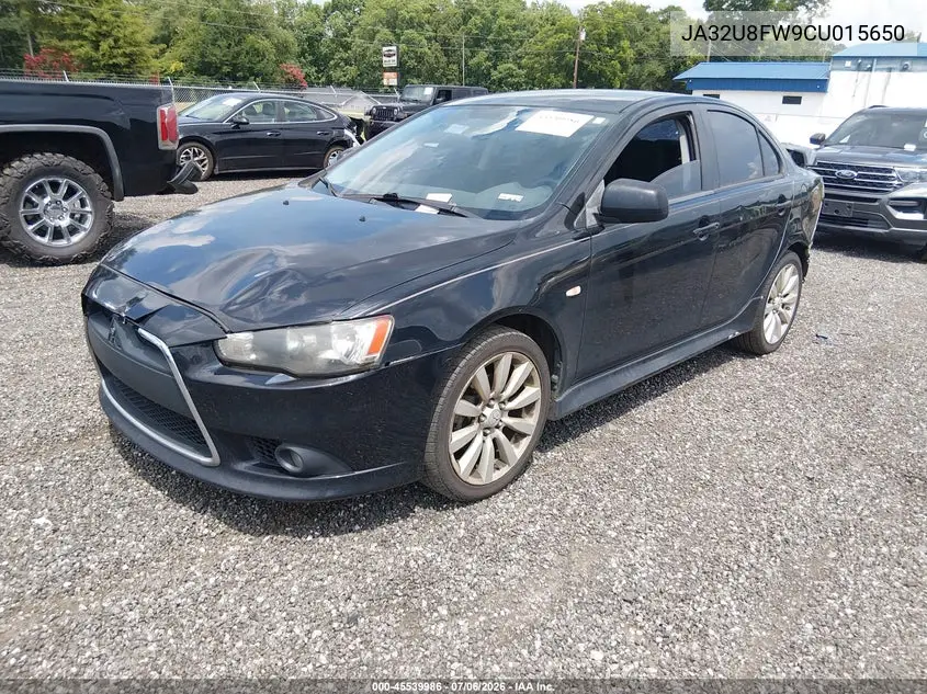 2012 Mitsubishi Lancer Gt VIN: JA32U8FW9CU015650 Lot: 45539986