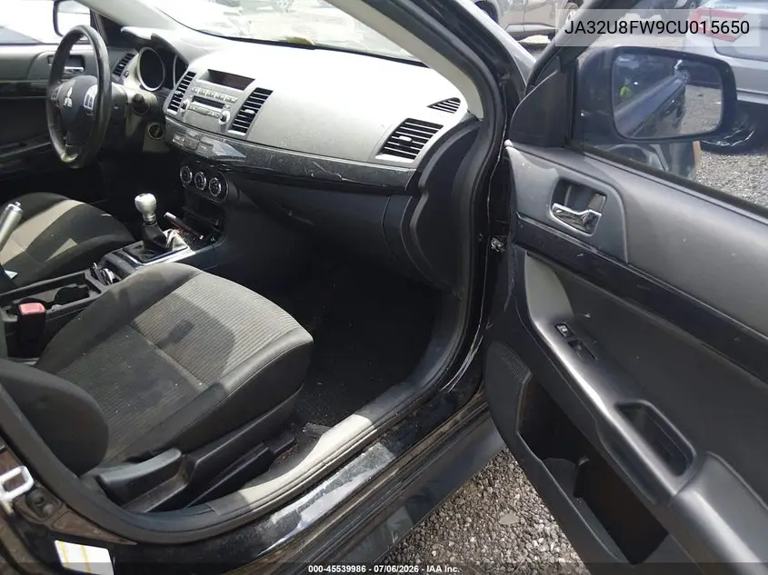 2012 Mitsubishi Lancer Gt VIN: JA32U8FW9CU015650 Lot: 45539986