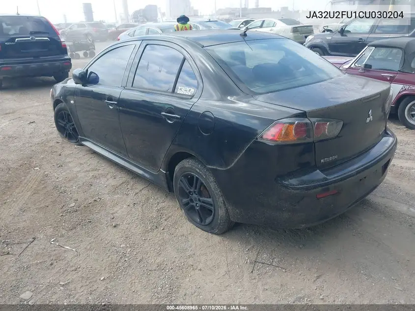 2012 Mitsubishi Lancer Es VIN: JA32U2FU1CU030204 Lot: 45608965
