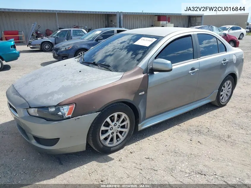 2012 Mitsubishi Lancer Se VIN: JA32V2FW2CU016844 Lot: 45631910