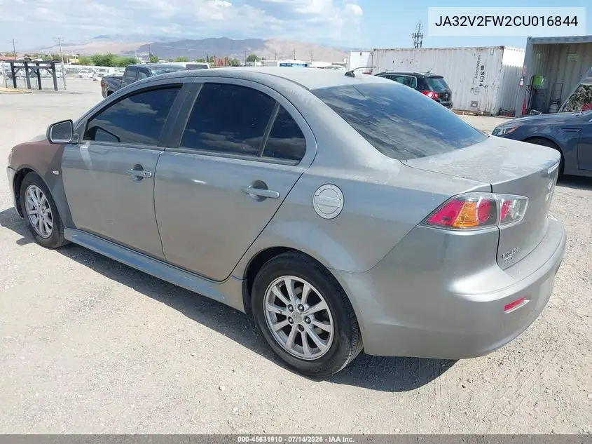 2012 Mitsubishi Lancer Se VIN: JA32V2FW2CU016844 Lot: 45631910