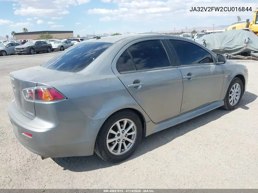 2012 Mitsubishi Lancer Se VIN: JA32V2FW2CU016844 Lot: 45631910