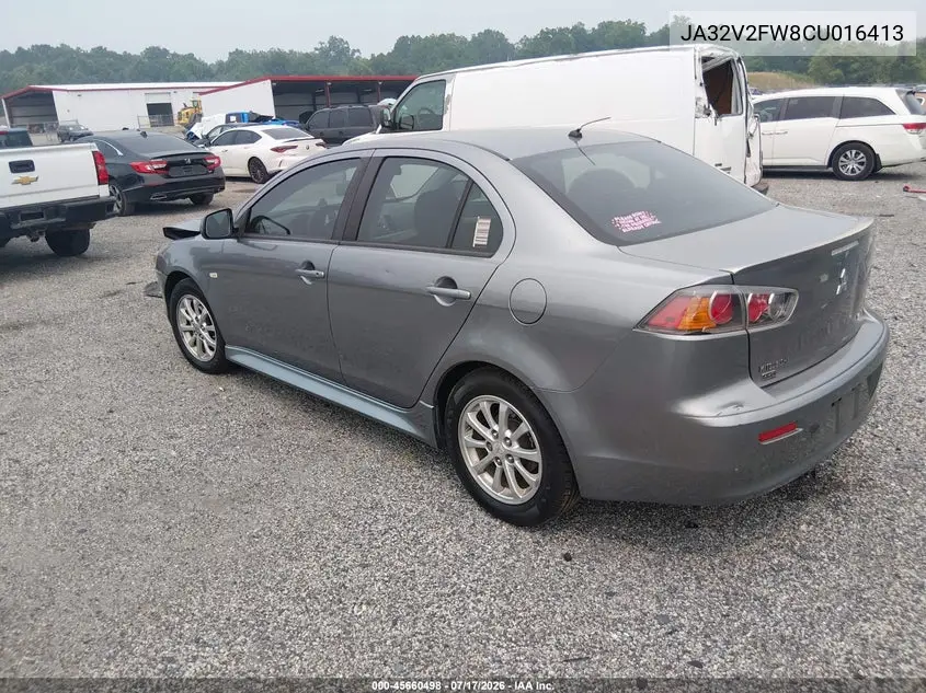 2012 Mitsubishi Lancer Se VIN: JA32V2FW8CU016413 Lot: 45660498