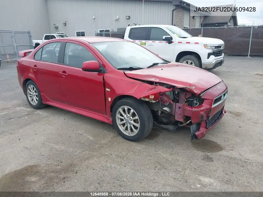 2013 Mitsubishi Lancer VIN: JA32U2FU2DU609428 Lot: 12648958