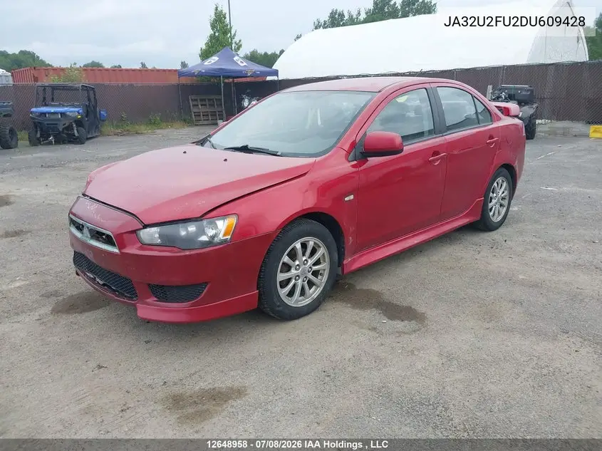 2013 Mitsubishi Lancer VIN: JA32U2FU2DU609428 Lot: 12648958