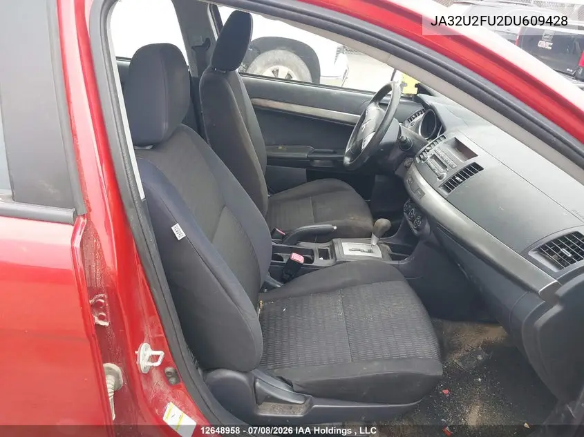 2013 Mitsubishi Lancer VIN: JA32U2FU2DU609428 Lot: 12648958