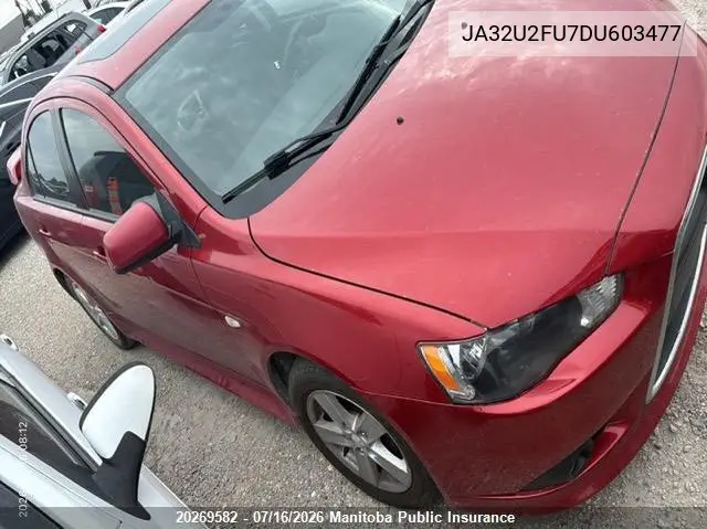 2013 Mitsubishi Lancer Gt VIN: JA32U2FU7DU603477 Lot: 20269582