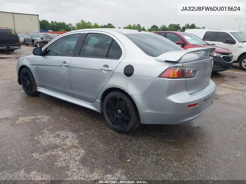 2013 Mitsubishi Lancer Gt VIN: JA32U8FW6DU015624 Lot: 45172067